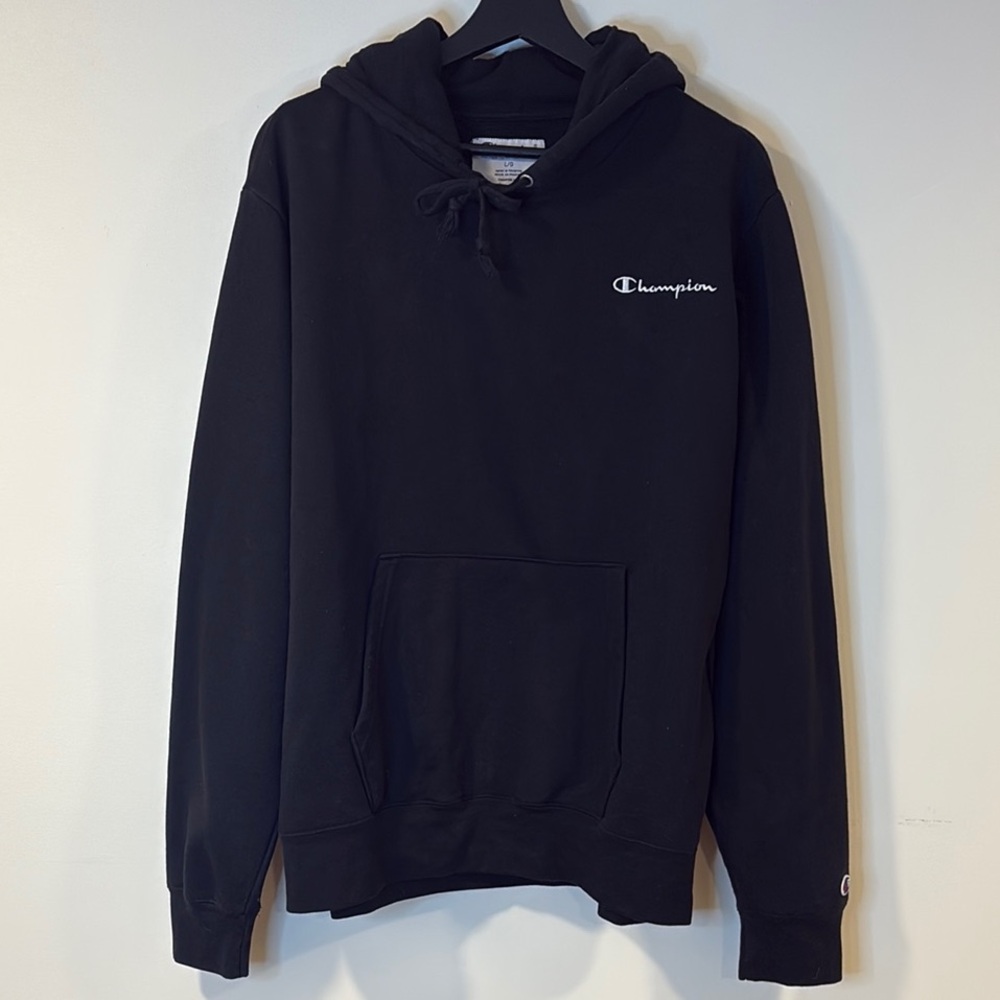 Champion Men's Black Pullover Hoodie